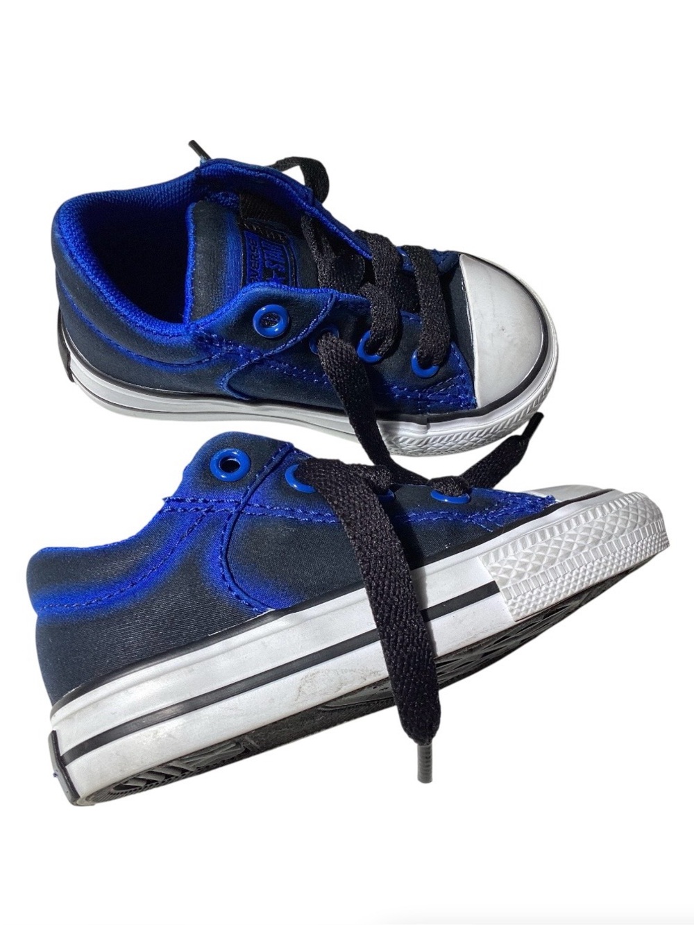 Converse All Stars Black / Blue Lo Tops